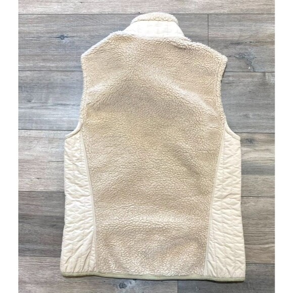 Patagonia Synchilla Women's Size M Beige Polyester Full Zip Retro X Vest 23080 - Picture 7 of 8